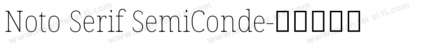 Noto Serif SemiConde字体转换